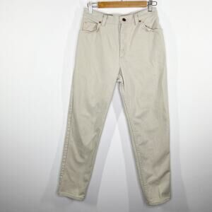 Levi's VTG 90s 951 Relaxed Fit Tapered Leg Khaki Cotton Jeans Women's Size 10M